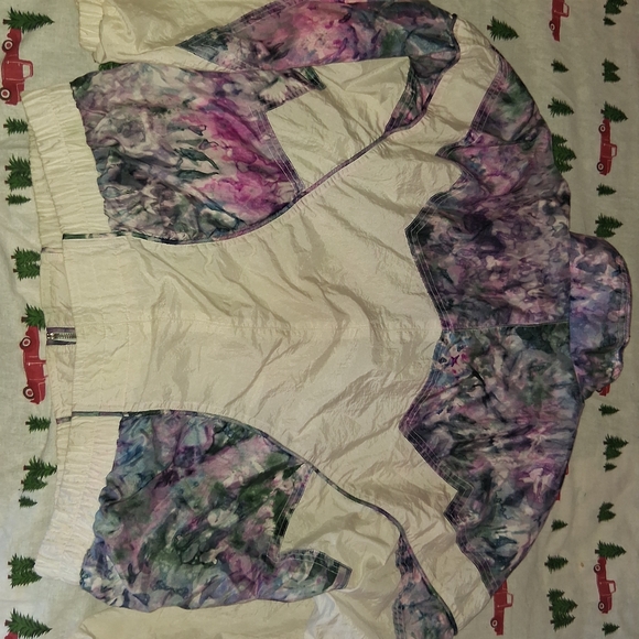 Vintage 80s Windbreaker Women’s Medium East West By The Panda Group Shoulder Pad - Picture 4 of 5